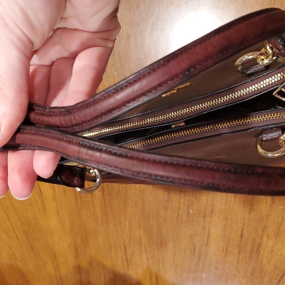 Coach Brown Patchwork Leather Tote - image 10